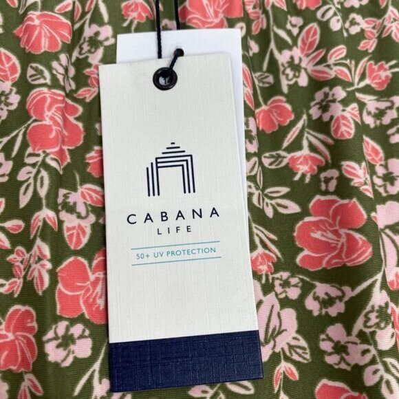 CABANA LIFE S Jetties Beach Off The Shoulder Ruffle Maxi Dress/Cover-up Size L - Picture 13 of 16